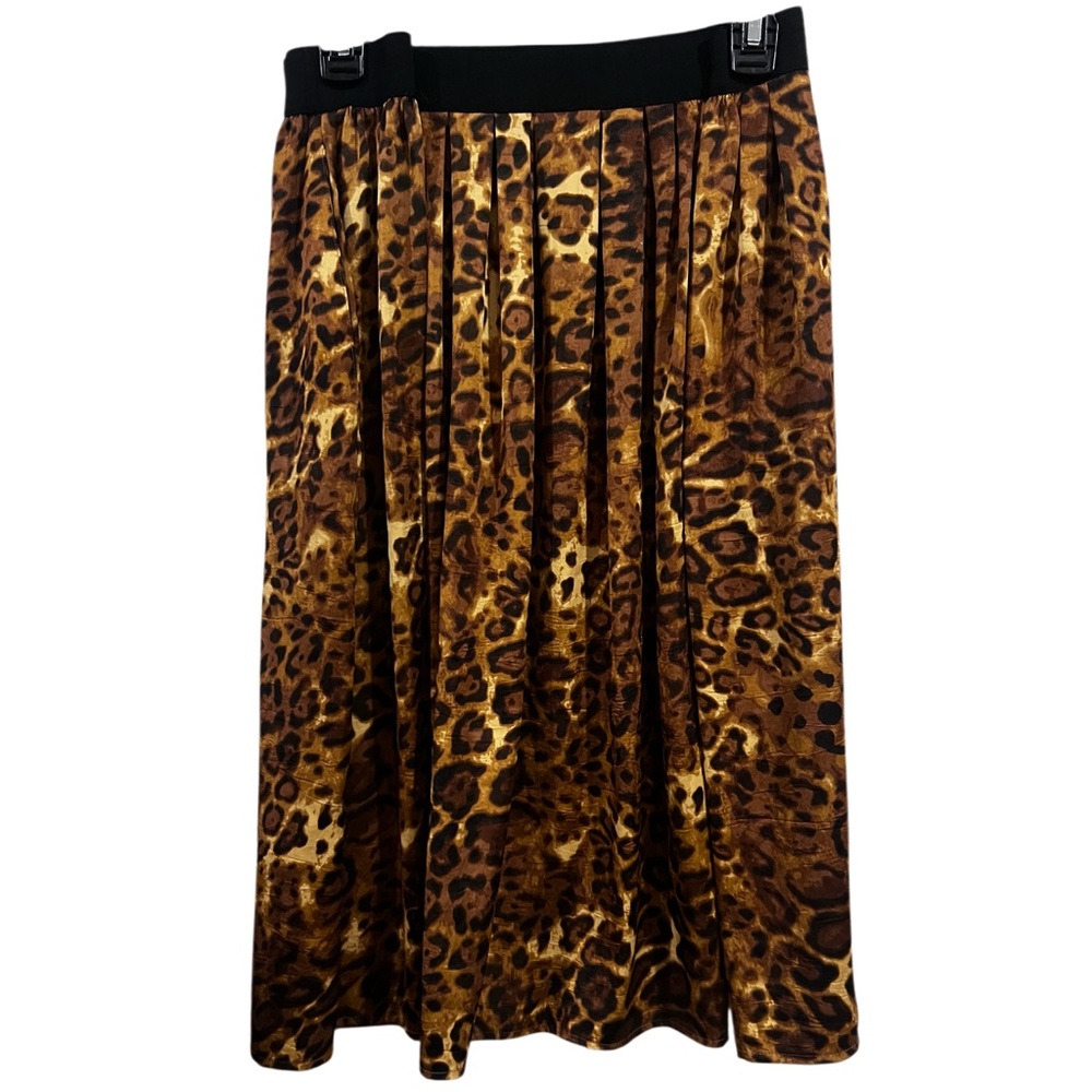 Ruby Rd. Animal Print Maxi Skirt - Picture 4 of 7